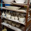 Lots of pots drying